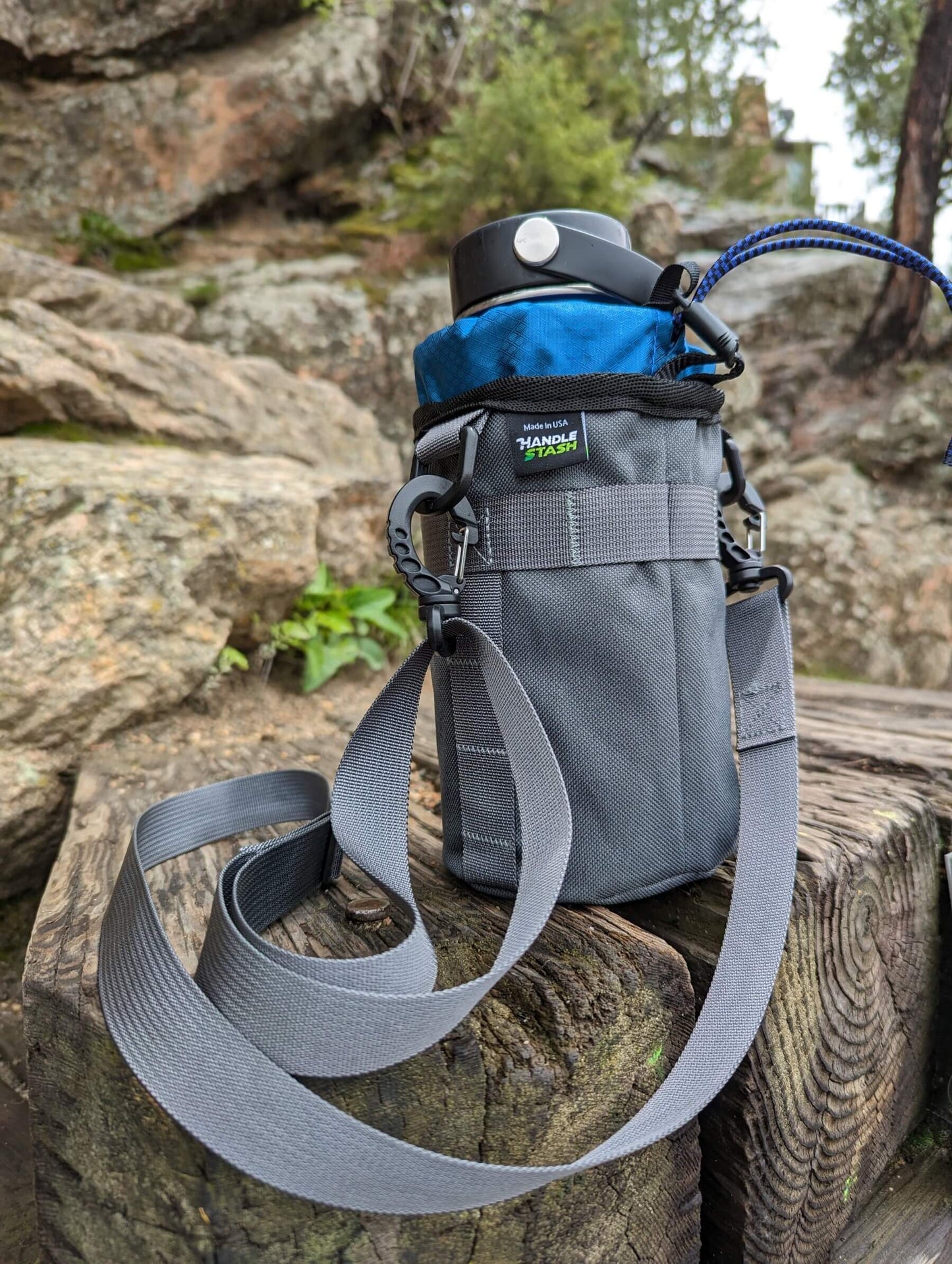 Stem Bag - Charcoal & Blucifer by HandleStash