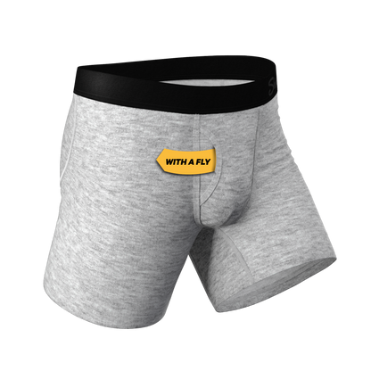 The Intramural Champ | Heathered Grey Ball Hammock® Pouch Underwear With Fly by Shinesty