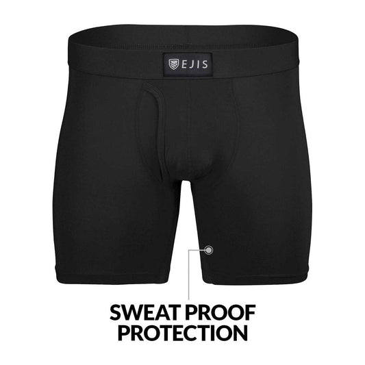 Sweat Proof Men's Boxer Briefs with Fly by Ejis