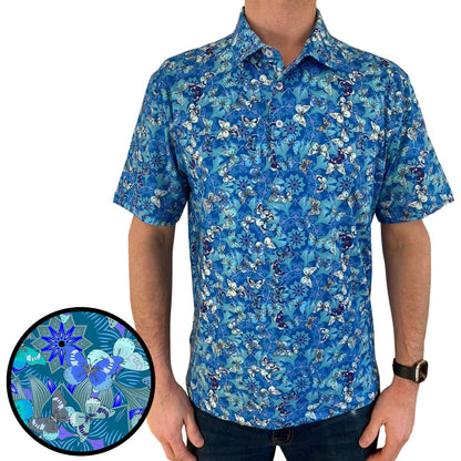 Butterfly Paradise Everyday Polo by Tropical Bros