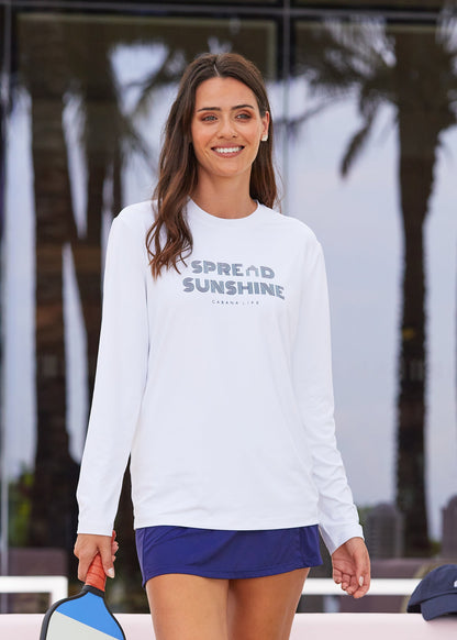 White Spread Sunshine Unisex Performance Shirt by Cabana Life