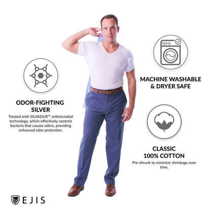 V-Neck Cotton Sweat Proof Undershirt For Men by Ejis