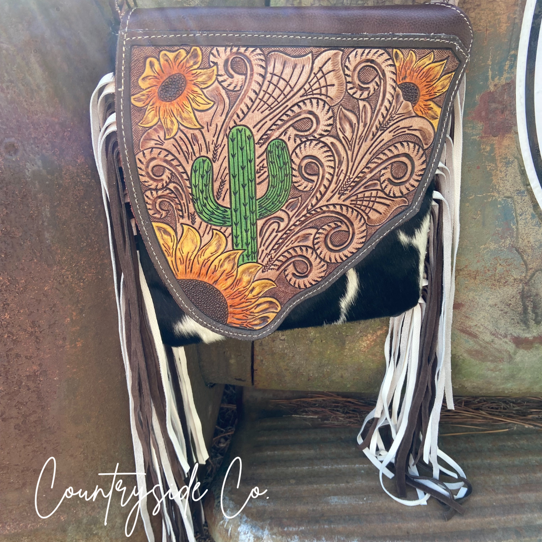 El Paso Tooled Leather Concealed Carry Bag by Countryside Co.