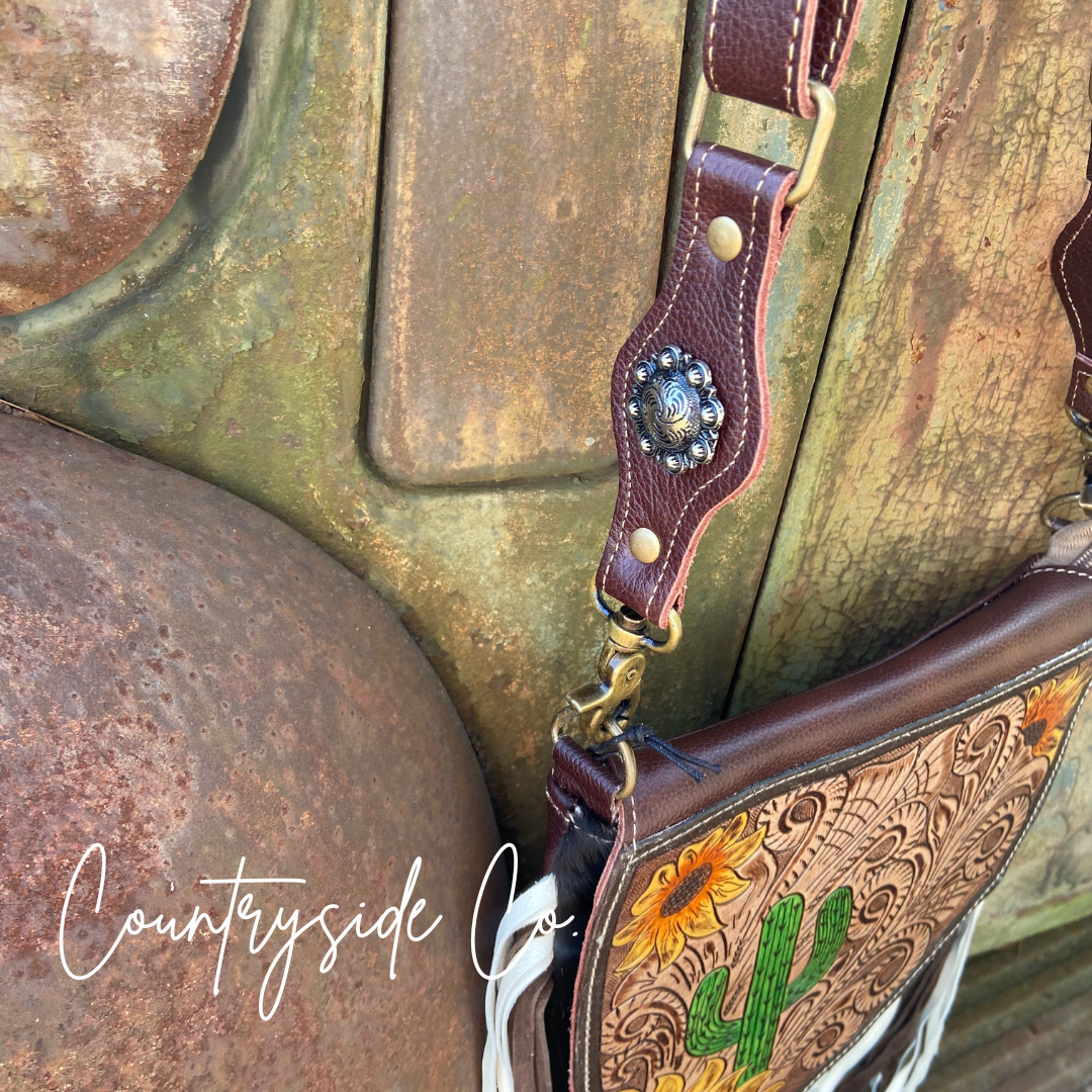 El Paso Tooled Leather Concealed Carry Bag by Countryside Co.