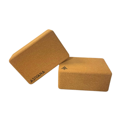 EcoBlock Cork Yoga Block - Made with FSC™ Certified Cork by Asivana Yoga