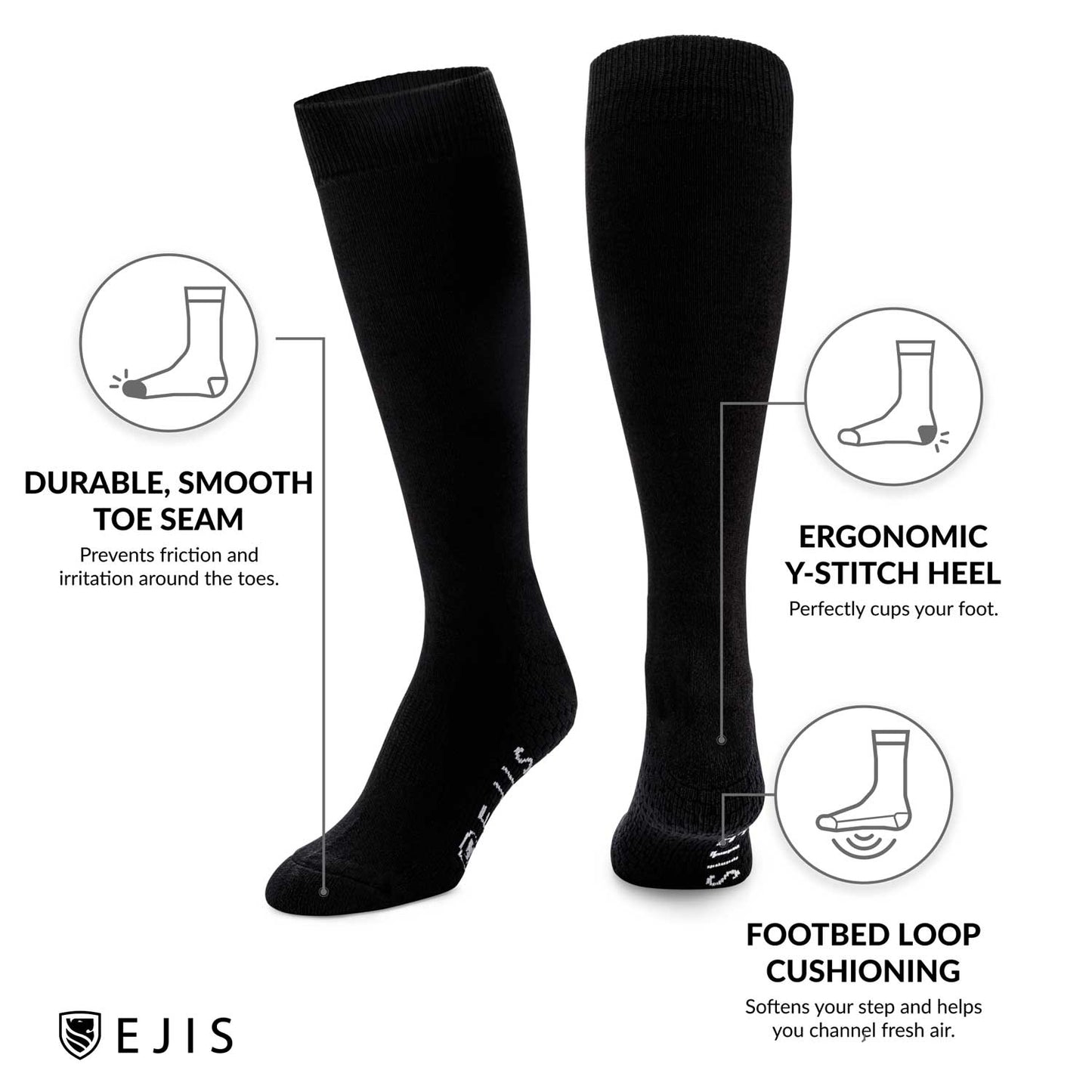 Anti-Odor Socks for Men with Sweaty Feet by Ejis