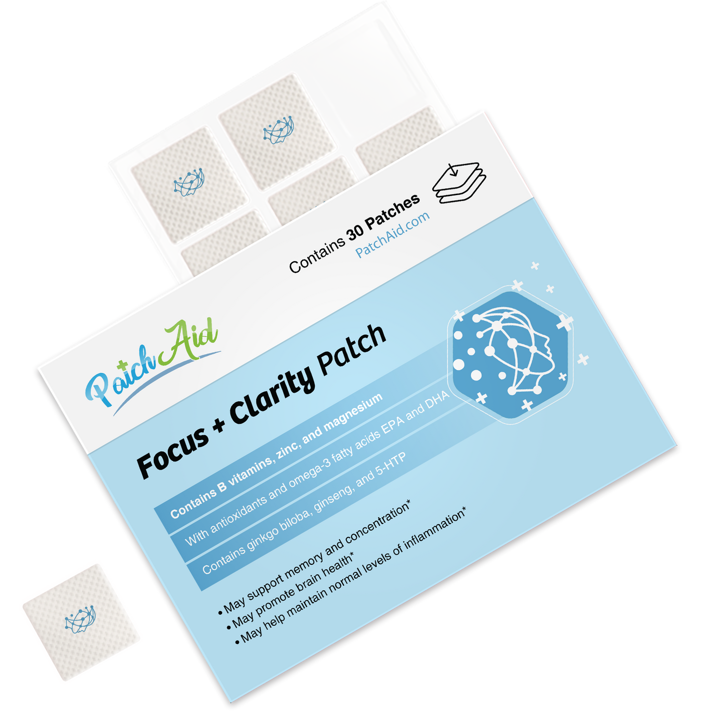 Focus and Clarity Vitamin Patch by PatchAid