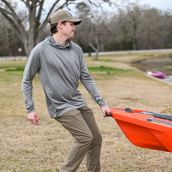 Performance Hoodie | Mens - Stone by Gator Waders