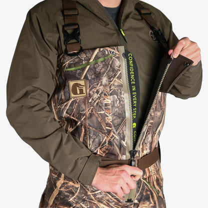 Omega Uninsulated Zip Wader | Mens - Realtree Max-7  by Gator Waders