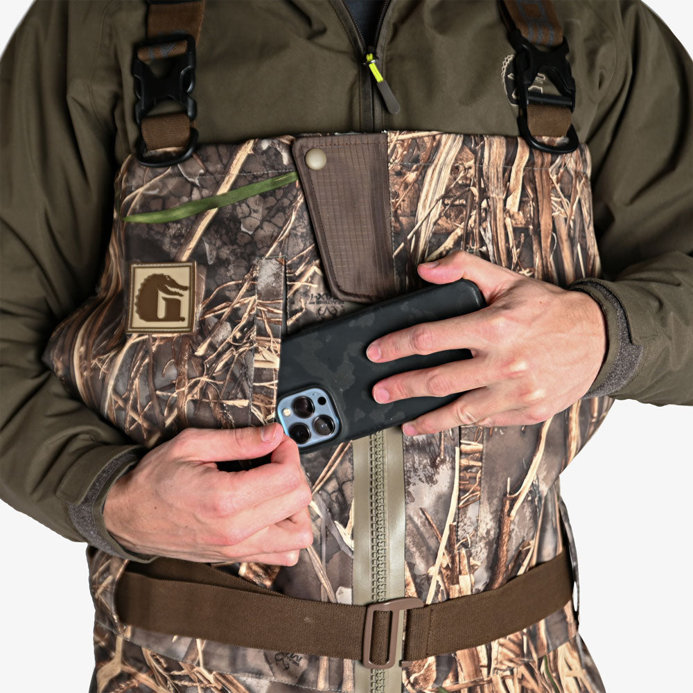 Omega Uninsulated Zip Wader | Mens - Realtree Max-7  by Gator Waders