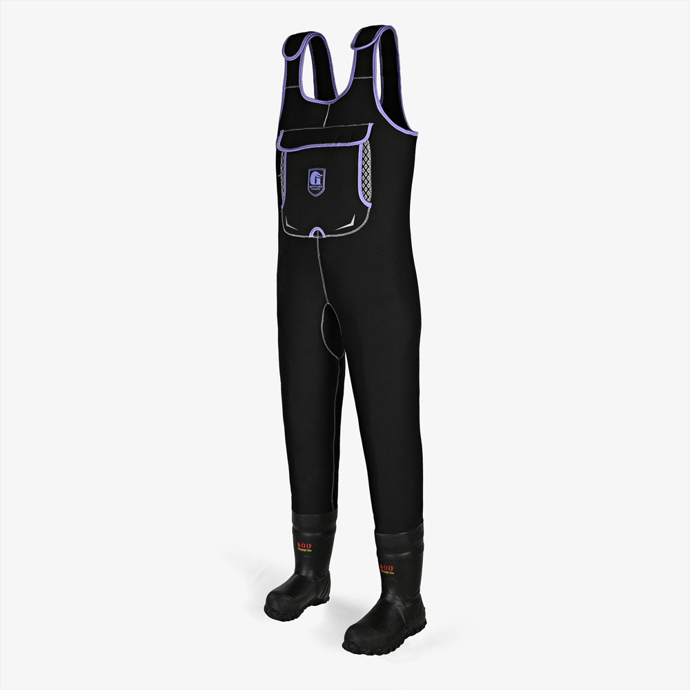 Retro Waders | Womens - Black/Purple by Gator Waders