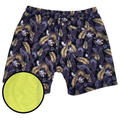 Gold Palms Swimsuit Shorts by Tropical Bros