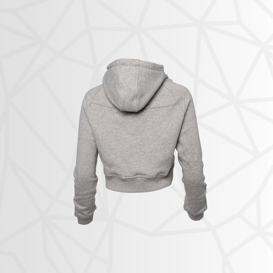 ProFit+ Pullover Crop Hoodie (Gray) by RiNo APPAREL