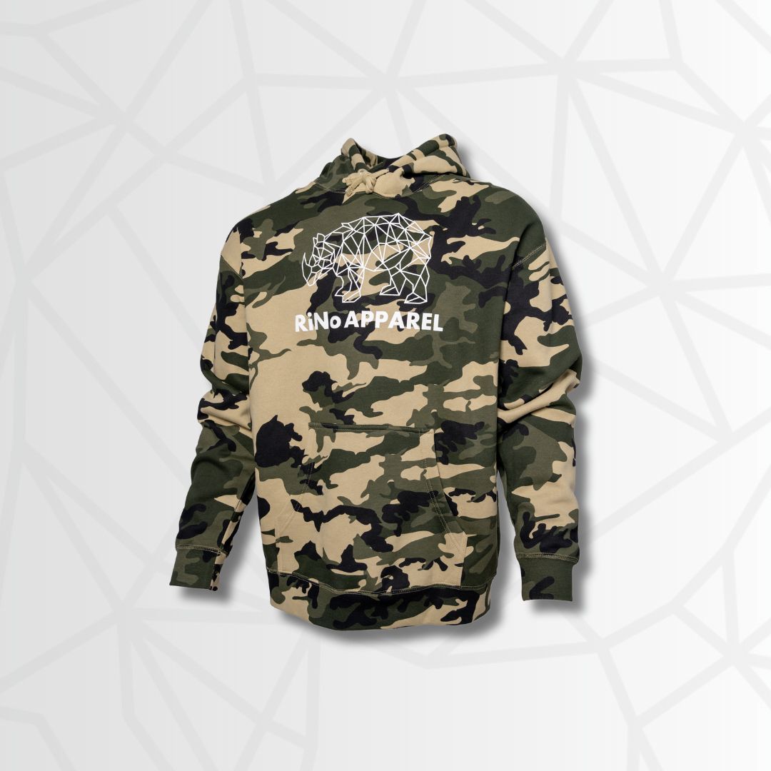 Camo Hoodie (Green) by RiNo APPAREL