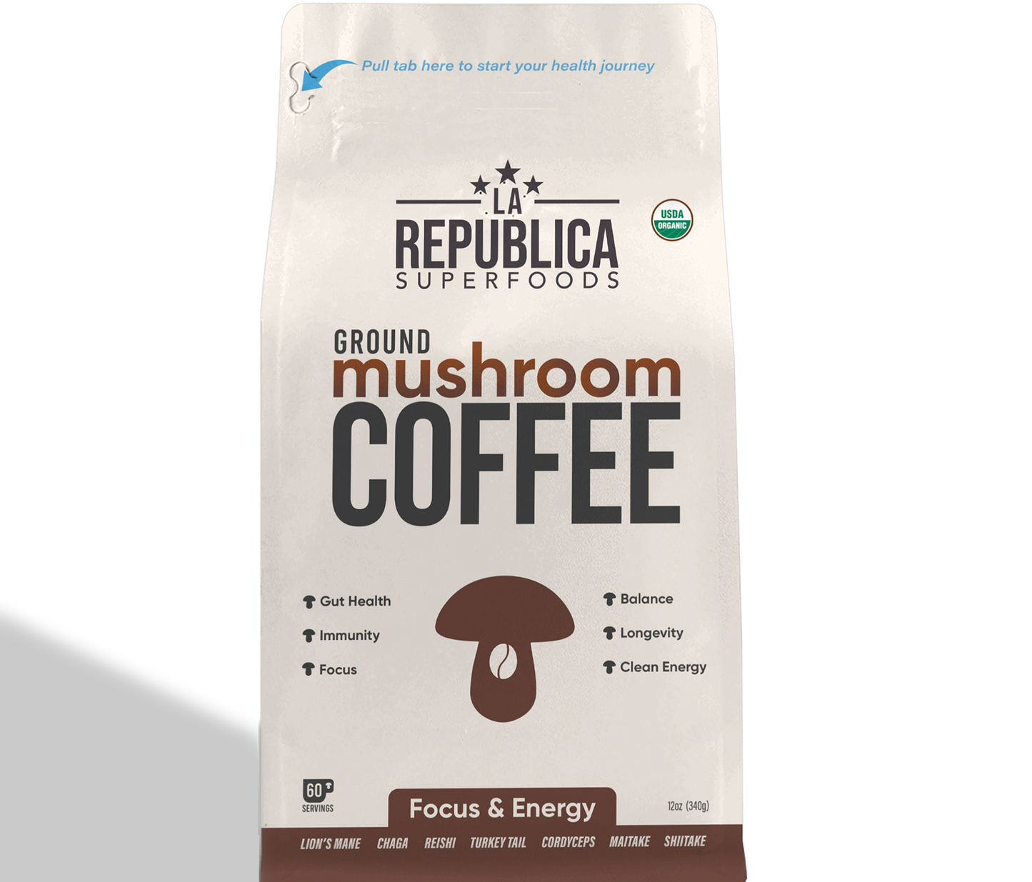 Brazilian Ground Mushroom Coffee by La Republica Superfoods