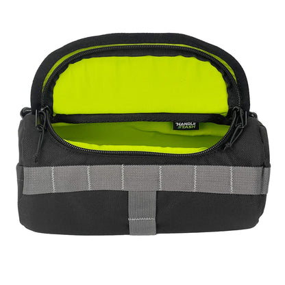 Handlebar Bag - Black & Green Burrito by HandleStash