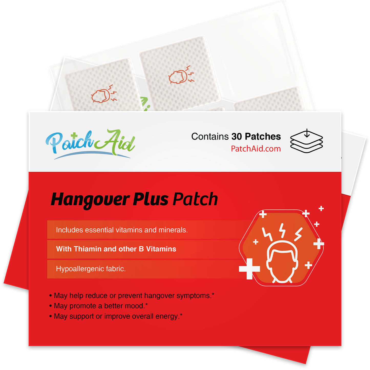 Hangover Plus Vitamin Patch by PatchAid