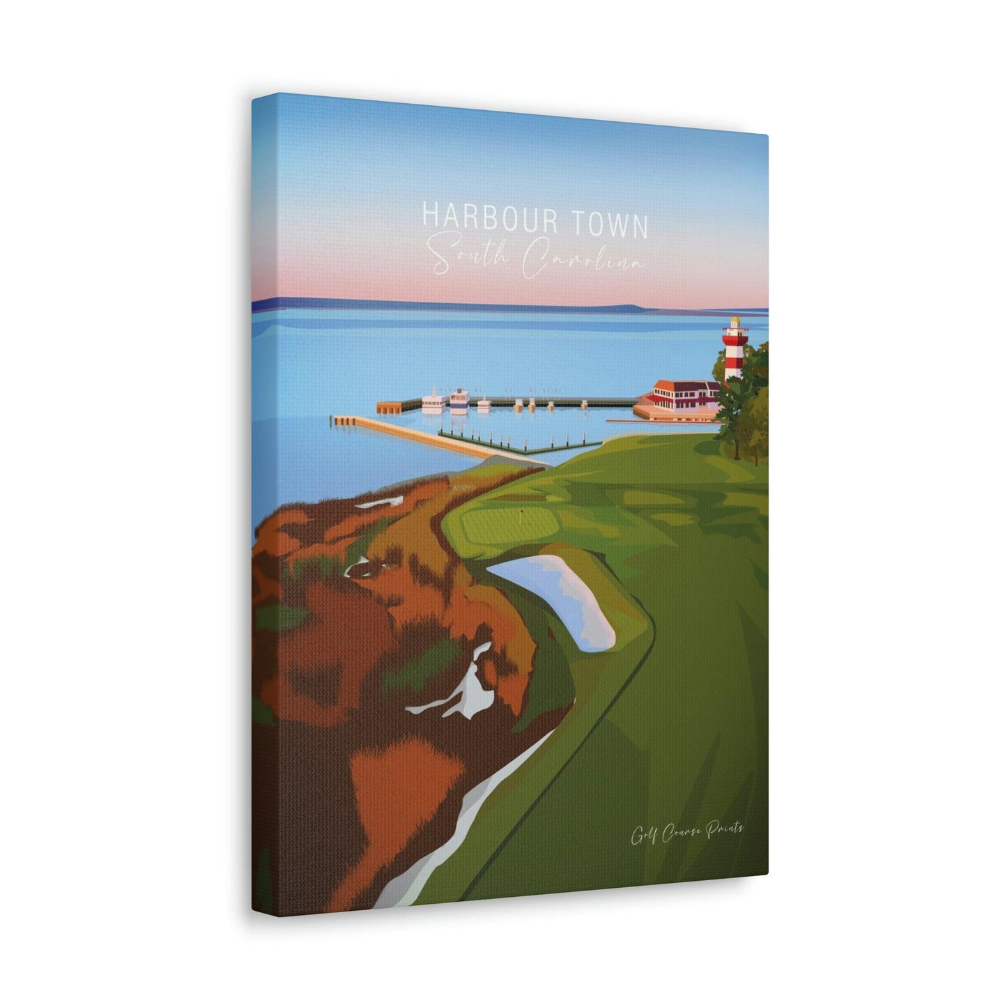 Harbour Town, South Carolina - Signature Designs by Golf Course Prints