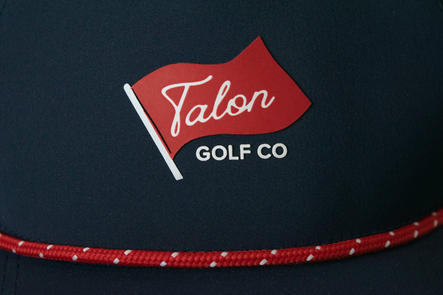 Blue Baseball Hat w/ Red Rope - Flag Logo by Talon Golf