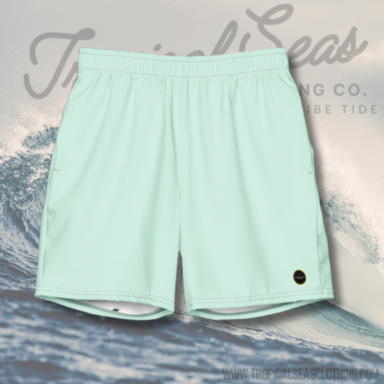 Men's Sea Green Eco Board Shorts by Tropical Seas Clothing