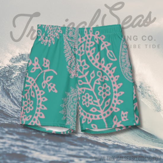 Men's Ancient Mediterranean Board Shorts by Tropical Seas Clothing