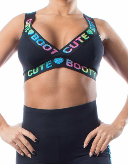 *Day Dreaming* (Ombre Logo "V" Sports Bra) by Guilty Love Club