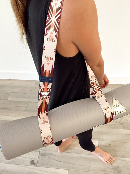 Yoga Strap Pendleton White Sands by Yune Yoga