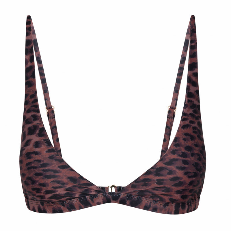 Kai Bikini Top / Leopard by East x East