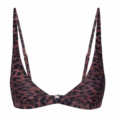 Kai Bikini Top / Leopard by East x East