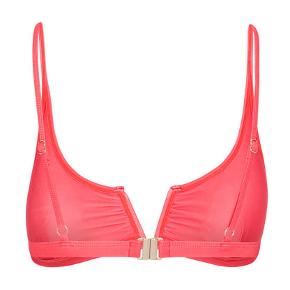 Ivy Bikini Top / Pink + Red by East x East