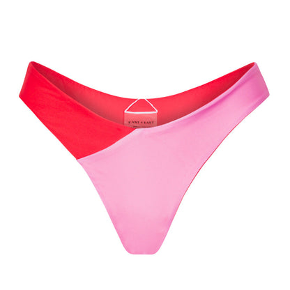 Ivy Bikini Bottoms / Pink + Red by East x East