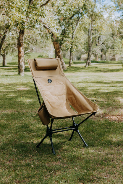 High Back Ultralight Folding Camping Chairs With Storage Pouches by YATTA