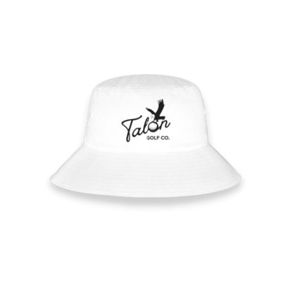 Talon Reversible Bucket Hat -White Logo Black Icon by Talon Golf