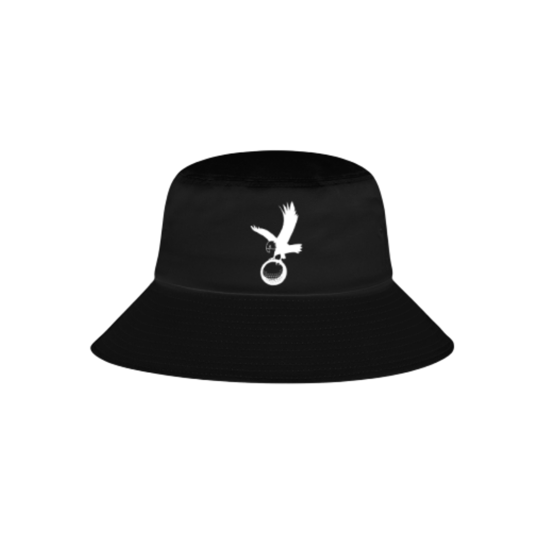 Talon Reversible Bucket Hat -White Logo Black Icon by Talon Golf