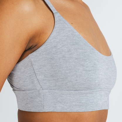 The Intramural Champ | Heather Grey Strappy Bralette by Shinesty