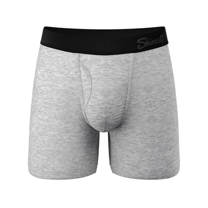 The Intramural Champ | Heathered Grey Ball Hammock® Pouch Underwear With Fly by Shinesty