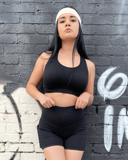 Jolie High-Waisted Athletic Shorts with Hip Pockets by Jupiter Gear