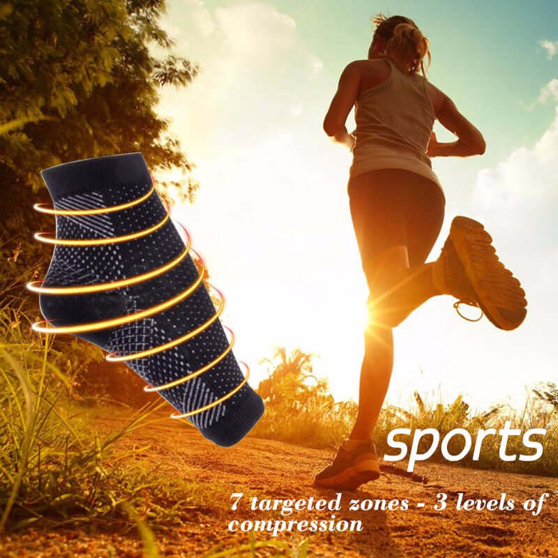 Anti-Fatigue Compression Sock for Improved Circulation, Swelling, Plantar Fasciitis and Tired Feet by Jupiter Gear