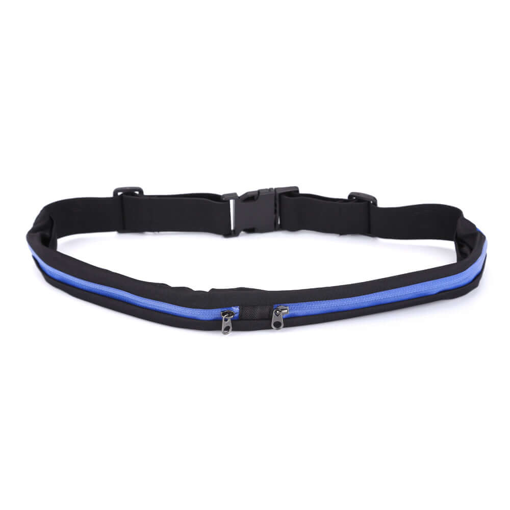 Stride Dual Pocket Running Belt and Travel Fanny Pack for All Outdoor Sports by Jupiter Gear