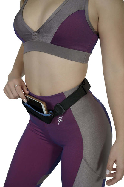 Stride Dual Pocket Running Belt and Travel Fanny Pack for All Outdoor Sports by Jupiter Gear