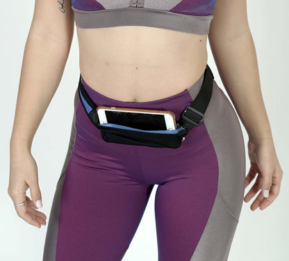 Stride Dual Pocket Running Belt and Travel Fanny Pack for All Outdoor Sports by Jupiter Gear