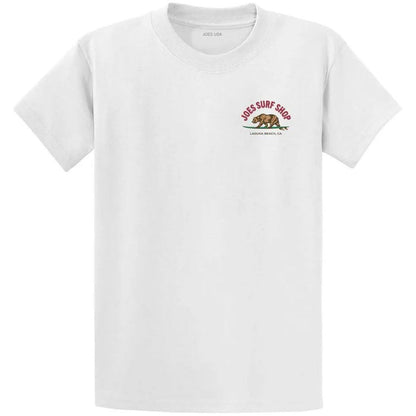 Joe's Surf Shop Surfing Bear Heavyweight Cotton Tee by Joe's Surf Shop