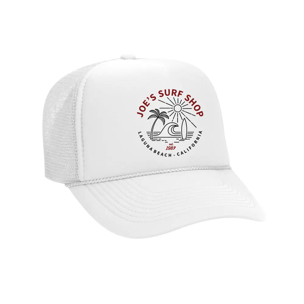 Joe's Surf Shop Beach Life Foam Trucker Hat by Joe's Surf Shop