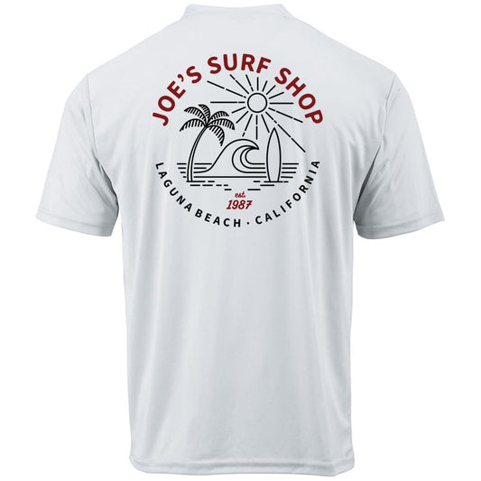 Joe's Surf Shop Beach Life Graphic Workout Tee by Joe's Surf Shop