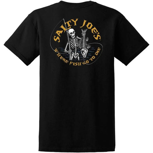 Salty Joe's Fishin' Bones Heavyweight Cotton Tee by Joe's Surf Shop