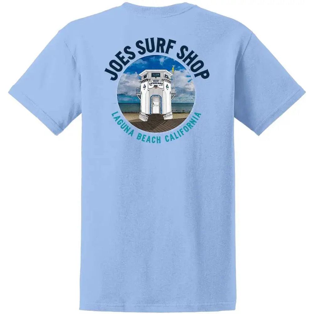 Joe's Surf Shop Lifeguard Tower Heavyweight Tee by Joe's Surf Shop