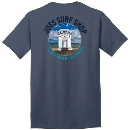 Joe's Surf Shop Lifeguard Tower Heavyweight Tee by Joe's Surf Shop