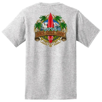 Joe's Surf Shop Longboard Heavyweight Pocket Tee by Joe's Surf Shop