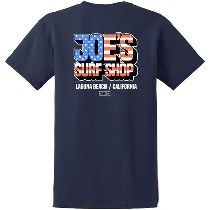 Joe's Surf Shop Patriotic Heavyweight Cotton Tee by Joe's Surf Shop