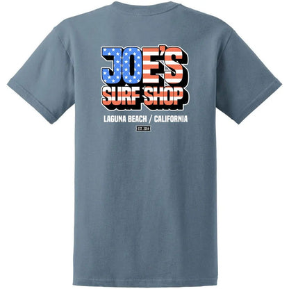 Joe's Surf Shop Patriotic Heavyweight Cotton Tee by Joe's Surf Shop